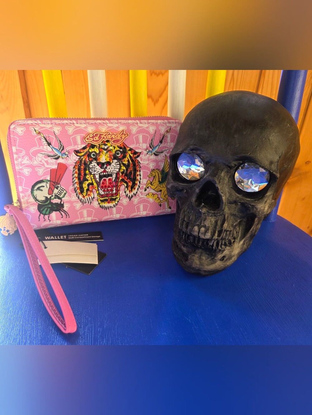 Ed Hardy Pink Tiger Wristlet Wallet NWT